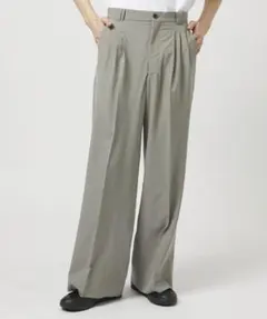 WOOL TROPICAL 3PLEATED WIDE-LEG TROUSERSのサムネイル