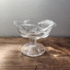 古道具　ガラス　デザートグラス