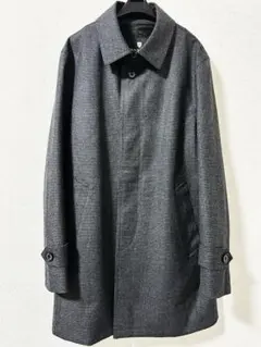 人気✨バーバリーブラックレーベル　チェスターコート　グレー　羊毛　M 2026年最新】BURBERRY BLACK LABEL メンズ チェスターコートの人気