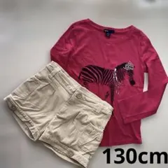 Gap Kids Tシャツ・ベージュショートパンツ ２点セット