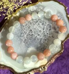 【パワーストーン】ムーンストーン《ホワイト～グリーン，オレンジムーンストーン》