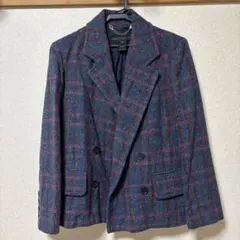 MARC BY MARC JACOBS チェック柄 ダブルブレストジャケット