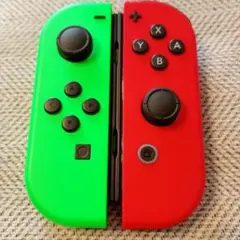 【超美品純正完動品】Nintendo Joy-Conコントローラーグリーン深赤①