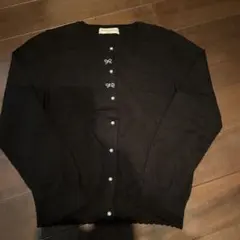 mezzo piano 黒 カーディガン M