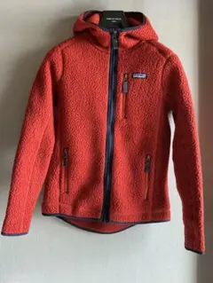 patagonia フリースジャケット オレンジ系色レンガ色　S