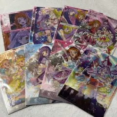アイカツ×プリパラ　約A5クリアビジュアルポスター 8種セット