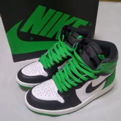 【美品】NIKE AIR JORDAN 黒緑 26.5cm【使用1回】スニーカーのサムネイル