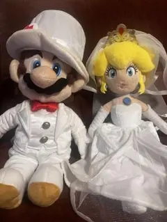 メルカリ祭終了間近！【新品】 マリオ＆ピーチ ウェディングスタイル ぬいぐるみ メルカリ祭終了間近！【新品】 マリオ＆ピーチ ウェディングスタイル