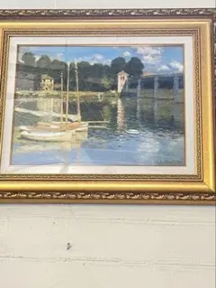 クロード・モネ 油彩画 額装品のサムネイル