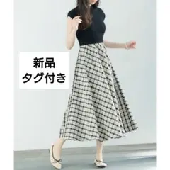 【新品】ニットドッキングワンピース バックリボン　　セゾンドパピヨン