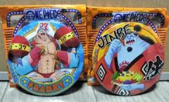 ワンピース　輩缶バッジ　GOURMET　グルメ　フランキー　ジンベエ