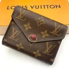 鑑定済み ルイヴィトン ポルトフォイユ ヴィクトリーヌ 財布 コンパクト三つ折り