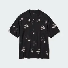 《着用1回のみ》プリントオープンカラーシャツ