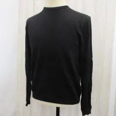 ◇PRADA Vネック 薄手ニット カットソー 長袖 ダークネイビー メンズ 