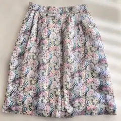 組曲　花柄　フレアスカート　大きいサイズ　6