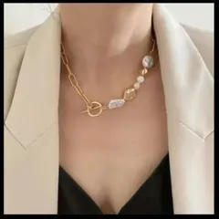 海外 ネックレス チョーカー チェーン レディース ゴールド ストーン 韓国風
