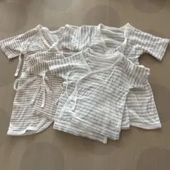 ベビー 肌着 短肌着×3コンビ肌着×2 綿100% まとめ売り