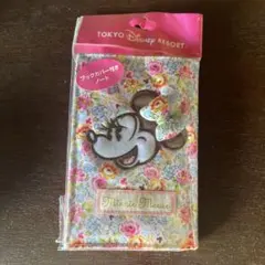 新品ディズニーリゾート　ブックカバー付き　ノート　ミニーマウス　花柄
