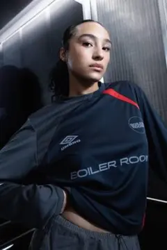 Umbro BOILER ROOM 長袖カットソー L ブラック/グレー/レッドのサムネイル
