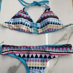 幾何学模様 セパレート水着