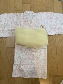 花火柄 浴衣ドレス セパレートタイプ上110下120