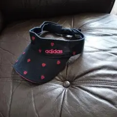 adidas ネイビー ピンク バイザー フリーサイズ