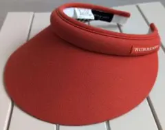 BURBERRY - 本物超希少バーバリーゴルフBURBERRYGOLFサンバイザーキャップサイズ調整 バーバリーゴルフ BURBERRY GOLF サンバイザー 帽子 メッシュ 黒