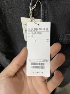 デニムシャツ ブラック