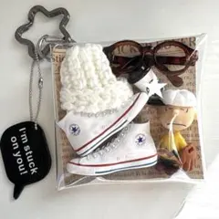 ☆ガチャ詰めポーチ☆CONVERSE PEANUTS チャーリーブラウン