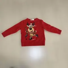 H&M トナカイプリント ニット・セーター 98/104