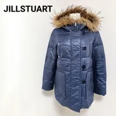 ジルスチュアート ダウンジャケット アウター ファーフード付き ネイビー S