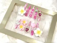 キッズ ギャル ネイルチップ ピンク KOGYARU