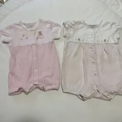 familiar ロンパース 2枚　セット　半袖