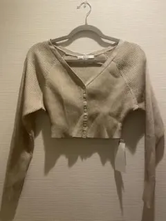 SNIDEL クロップドカーディガン