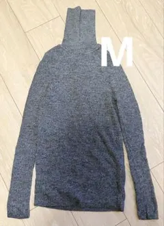 UNIQLO メリノリブタートルネックセーター　06 グレー　M