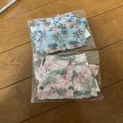 アロハシャツ風 ぬいぐるみ用 着せ替え服 2点セット 20cmぬいぐるみ用のサムネイル