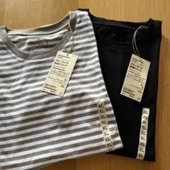 無印良品　天竺編み　クルーネック長袖Tシャツ XL 2枚セッ【新品】