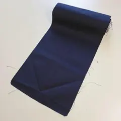 【1点物】未使用　帯地反物　ハンドメイド　リメイク　はぎれ　濃紺　アンティーク