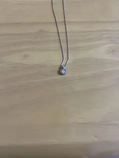 【商品名】キュービックジルコニア風 ヘイローネックレス