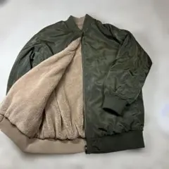 aquagarageリバーシブルブルゾン　MA-1裏ボア　シャカシャカ　ブルゾン