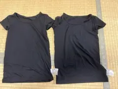 UNIQLO HEATTECH Tシャツ 100cm 黒　2枚