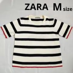 ZARA ザラ ボーダー ニット Mサイズ