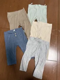 H&M リブ編みパンツ5点セット　レギンス　4-6M 60cm