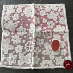 花柄タオルハンカチ