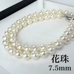 【最高峰】アコヤ　花珠　鑑別書　パール　本真珠　ネックレス　7.5