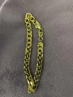 男女兼用　金色チェーンブレスレット 10.8g