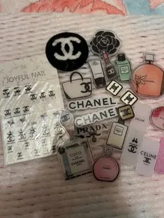 CHANEL CELINE ロゴ ネイルシール ステッカーセット