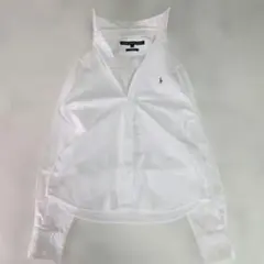 Ralph Lauren Sport ホワイト 長袖 コットンシャツ XS相当