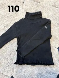 ブラック タートルネックセーター Bebe 日本製 110