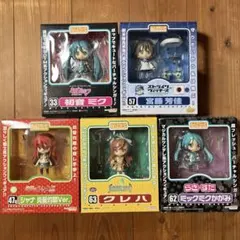 【訳あり品】ねんどろいど　５体セット　(初音ミクなど)
